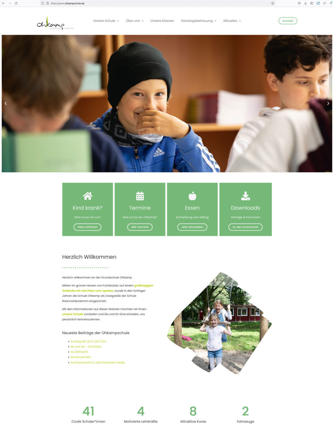 Ohkampschule Website